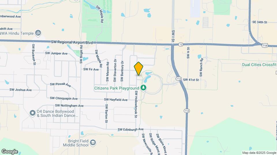 4007 SW Hollowbrook St Map and Location Details