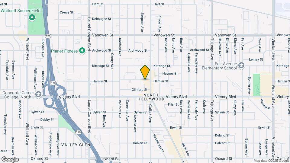 11720 Hamlin St Mapa y Detalles de la Ubicación