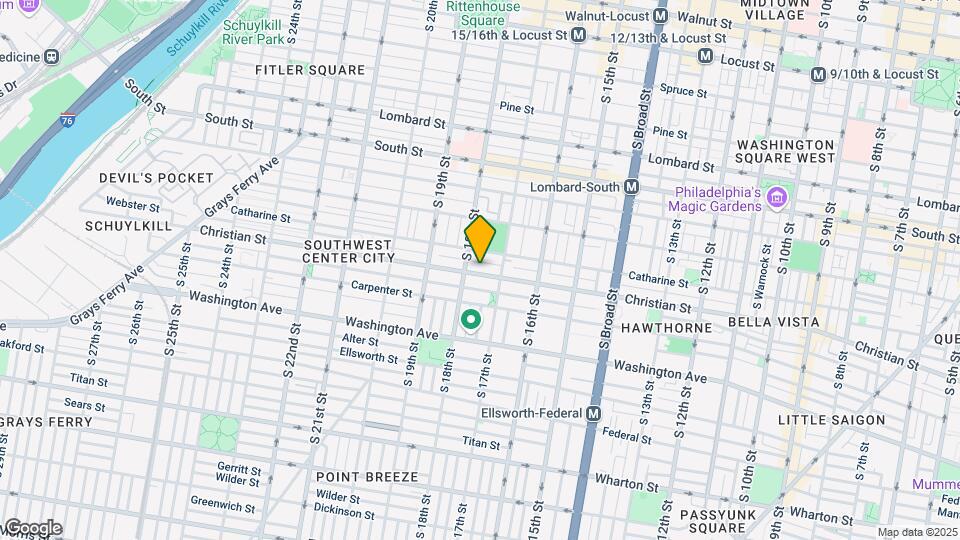 1729 Christian St Mapa y Detalles de la Ubicación