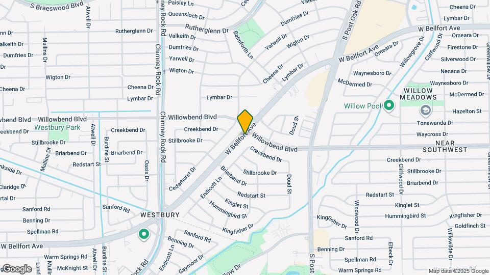 5107 W Bellfort Ave Map and Location Details