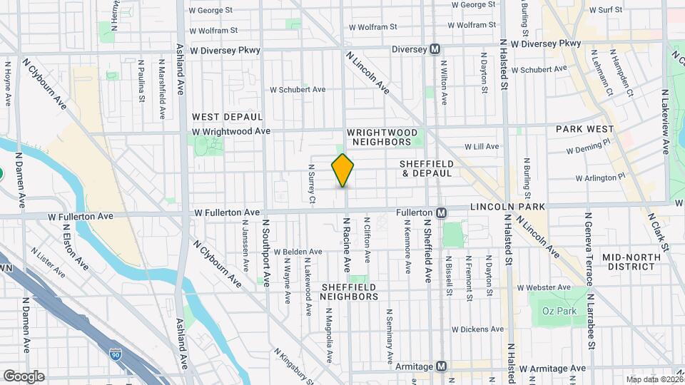 250-2 N Lincoln Ave Map and Location Details