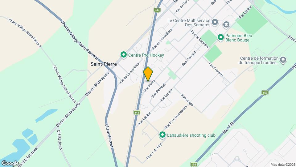 1600 Piette Rue Map and Location Details