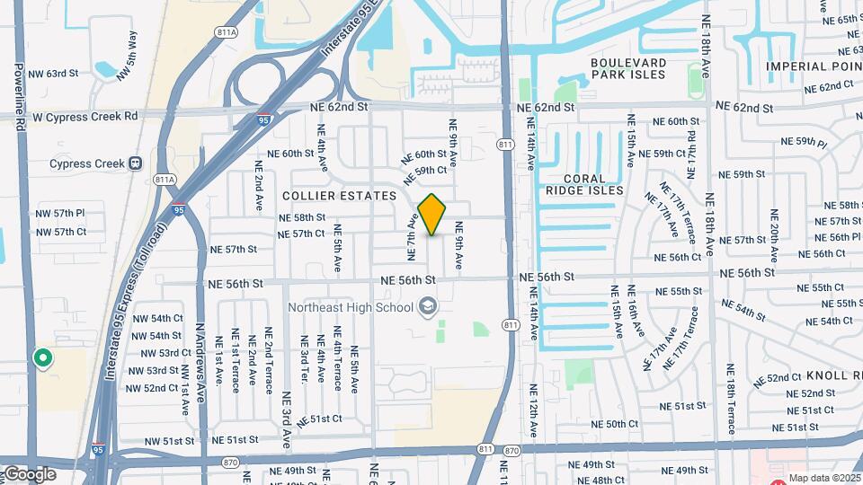 5680 NE 7th Terrace Map and Location Details