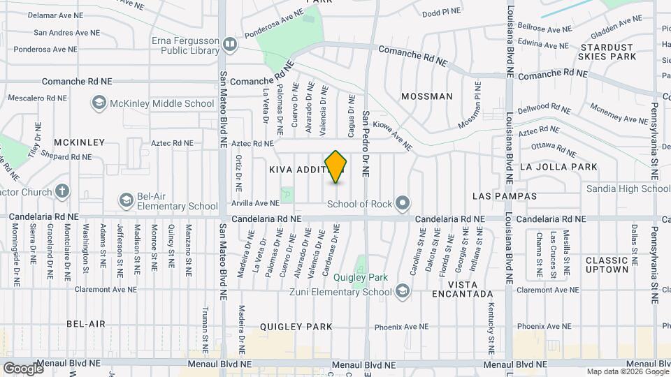 3105 Valverde Dr NE Map and Location Details