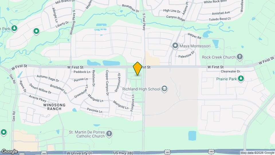 3711 Rosemont Dr Map and Location Details