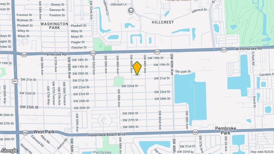 4429 SW 21st St Map and Location Details