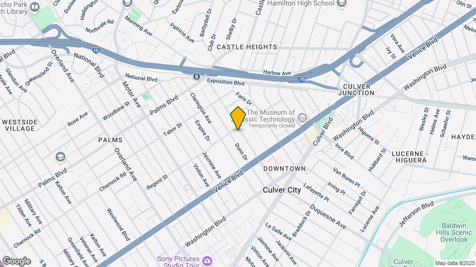 3705 Hughes Ave Mapa y Detalles de la Ubicación