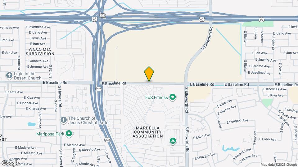 8869 E Baseline Rd Map and Location Details