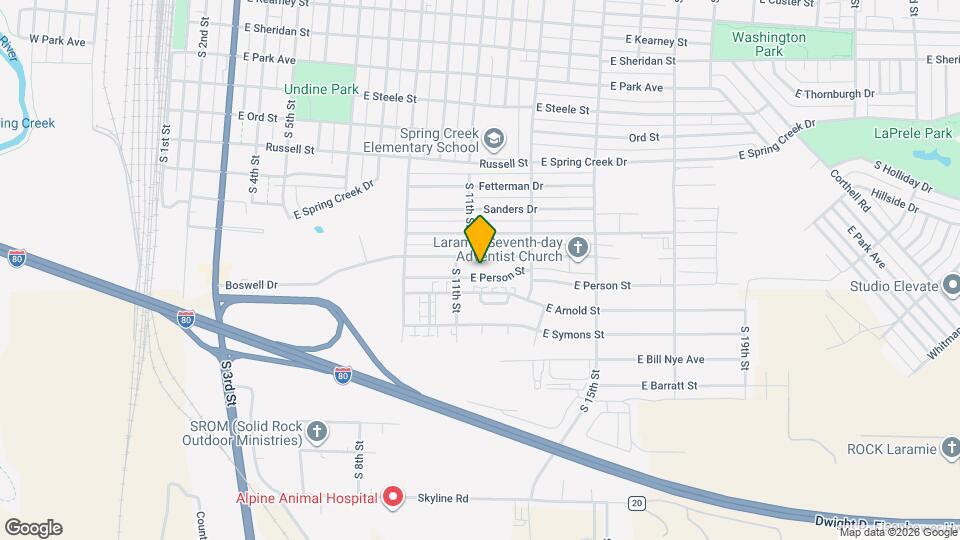 1125 E Person St Map and Location Details