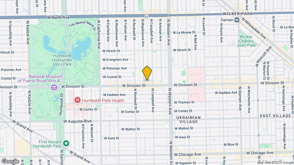 2516 W Division St Map and Location Details