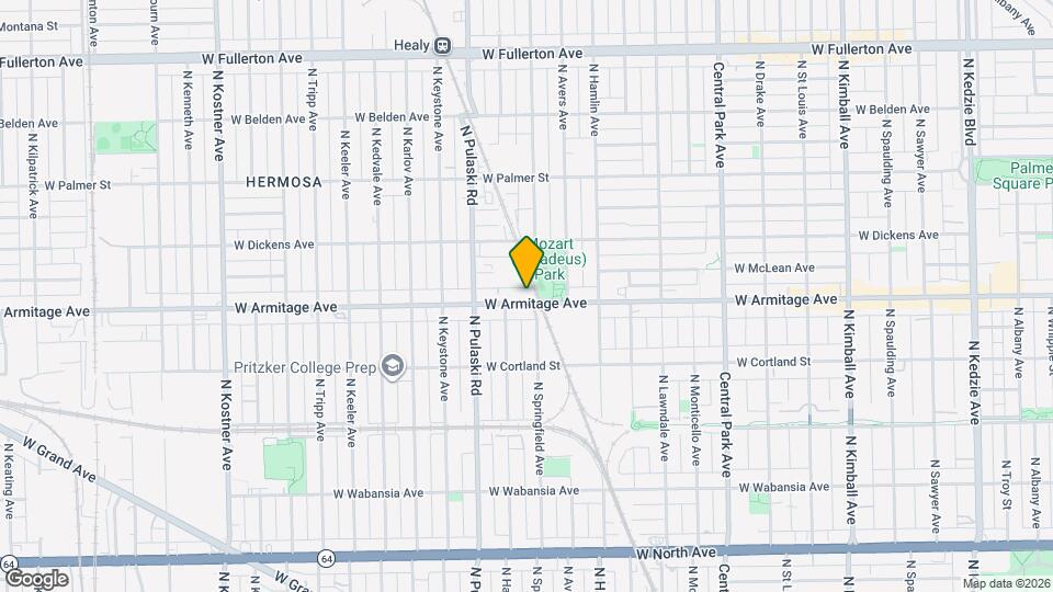 3904 W Armitage Ave, Unit 2F Map and Location Details