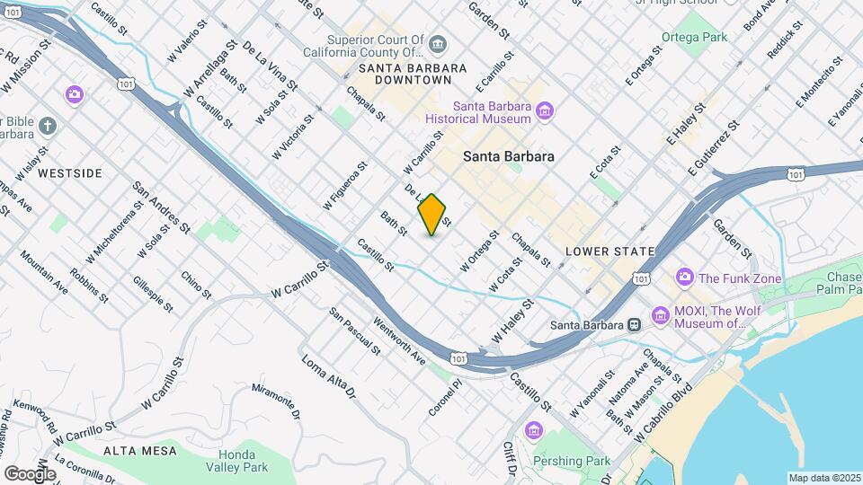 226 W De La Guerra St, Unit C Mapa y Detalles de la Ubicación