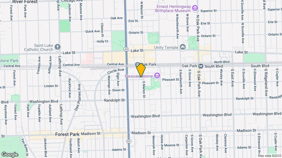 1108 Pleasant St Map and Location Details