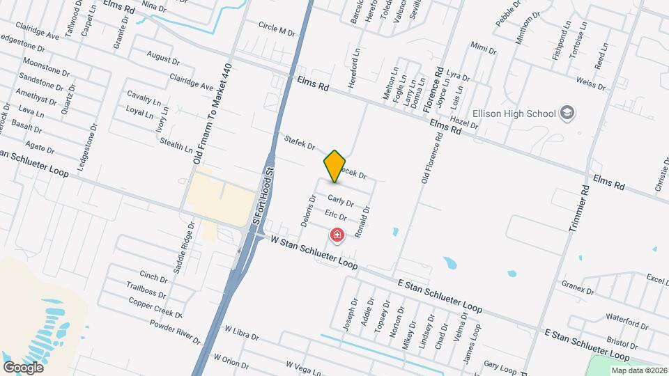 500 Deloris Dr Map and Location Details