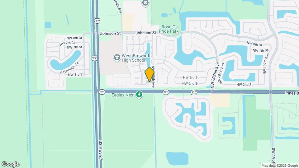 20807 NW 1st St Map and Location Details