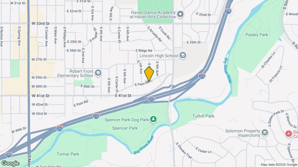 913 E Pam Rd Map and Location Details