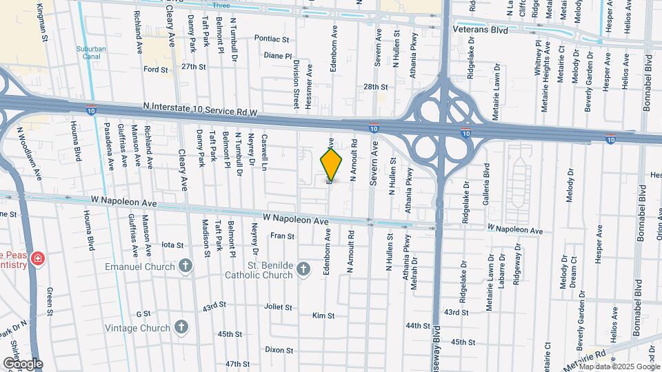 2301 Edenborn Ave Map and Location Details