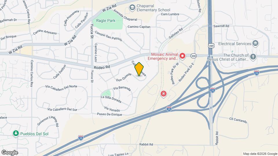 2835 Don Quixote Map and Location Details