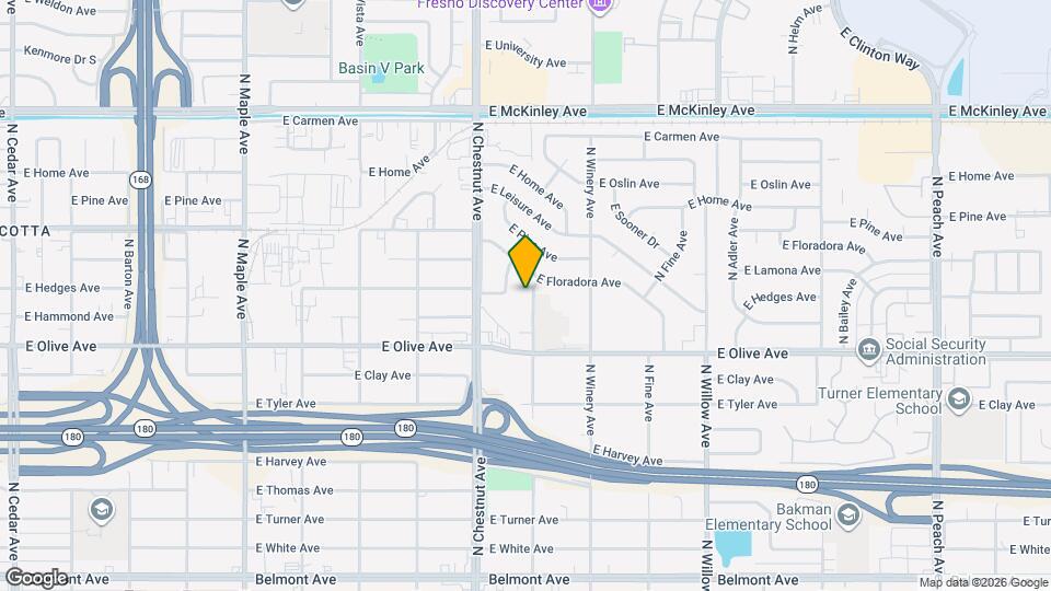 1315 N Garden Ave Map and Location Details