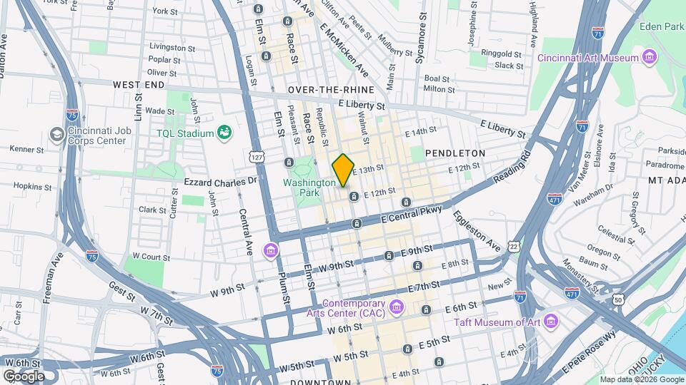 1207 Vine St, Unit J Mapa y Detalles de la Ubicación