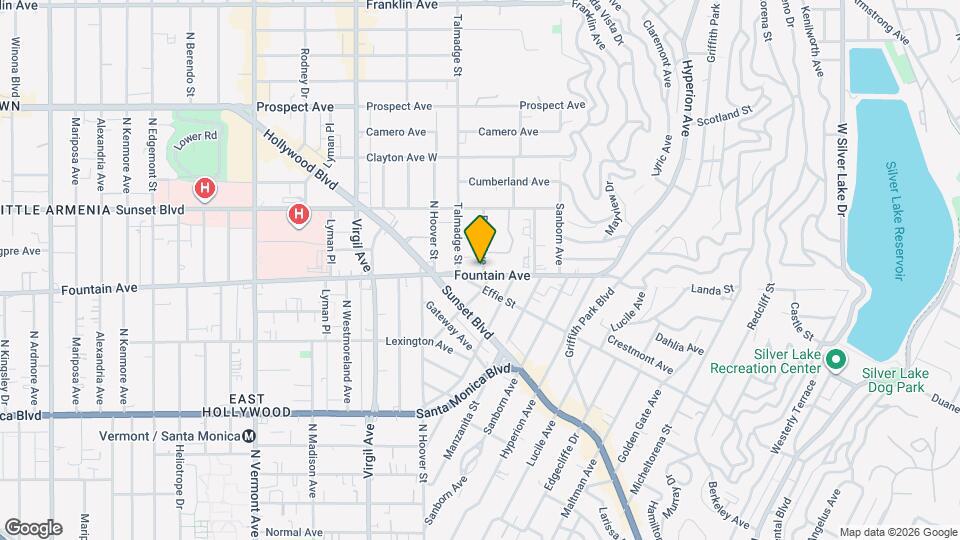 4253 Fountain Ave Map and Location Details