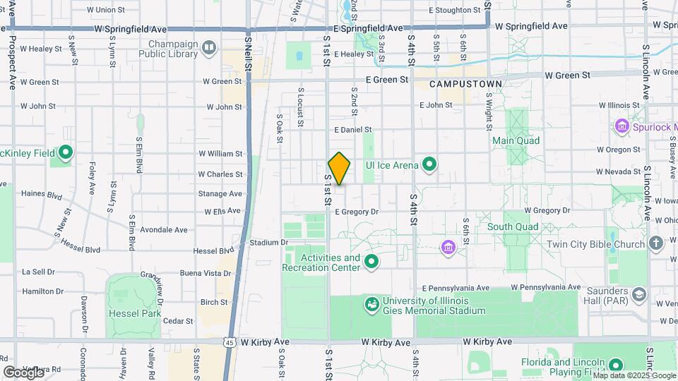 105 E Armory Ave Map and Location Details