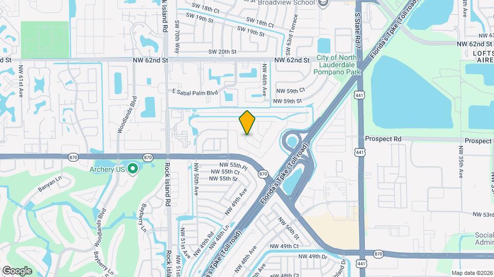 5616 NW 48th Way Map and Location Details