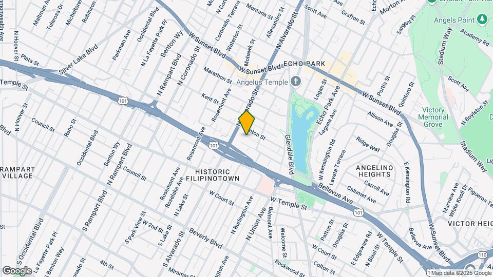 2017-2019 3/4 Bellevue Ave Map and Location Details