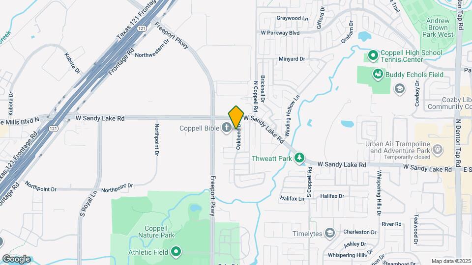 119 Oakbend Dr Map and Location Details