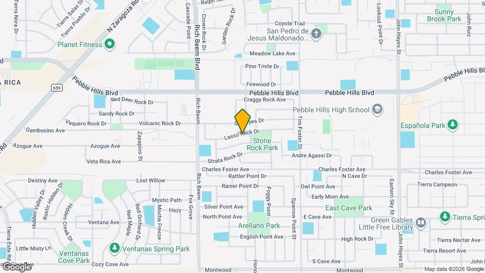 14228 Lasso Rock Dr Map and Location Details
