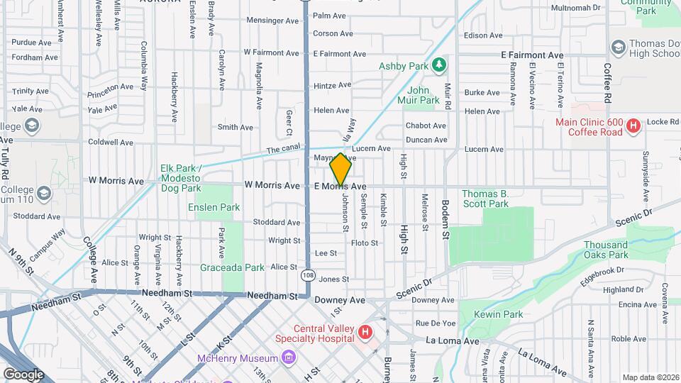 136 E Morris Ave Map and Location Details
