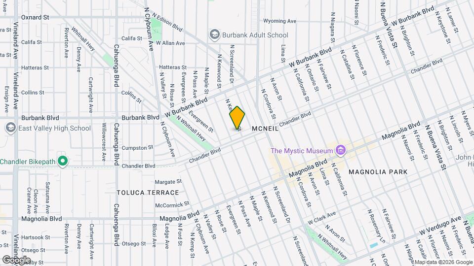 1211 N Kenwood St, Unit 1211 1.5 Map and Location Details