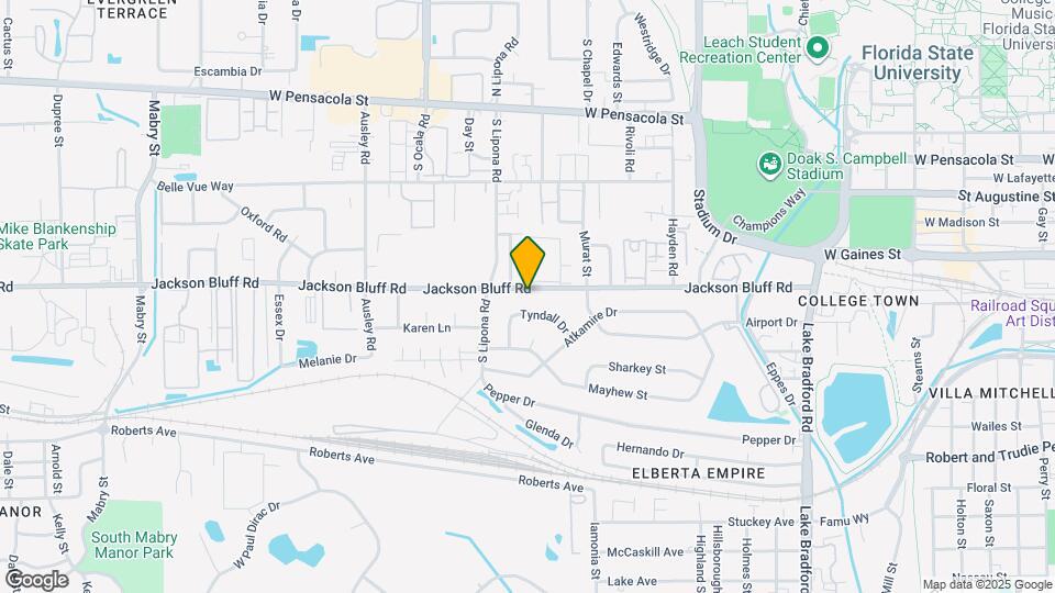 1821 Jackson Bluff Rd Map and Location Details