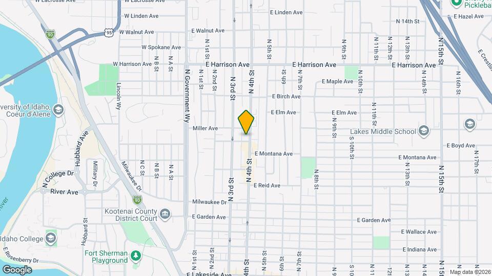 901 N 4th St Map and Location Details