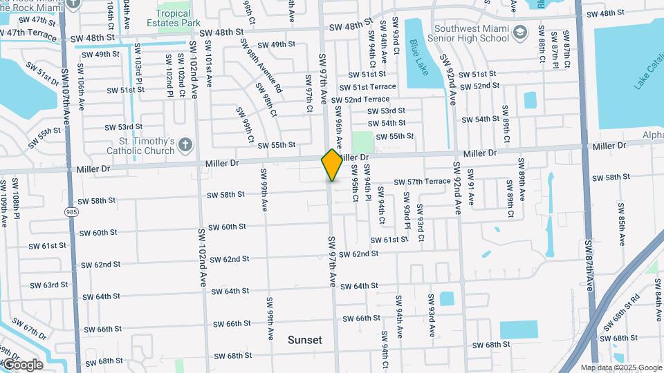 9621 SW 58th St Map and Location Details
