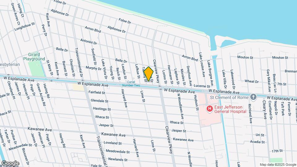 4401 Tabony St Map and Location Details