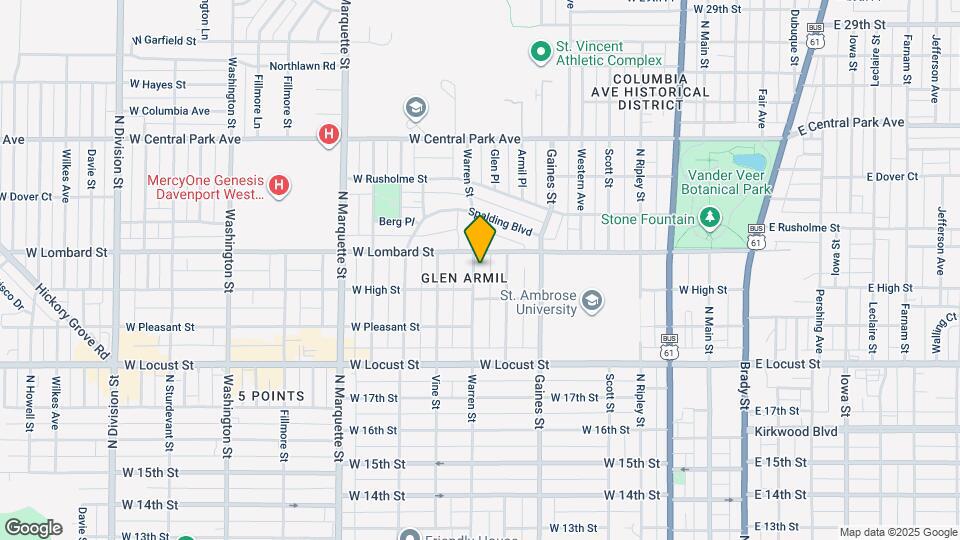 2133 Warren St Map and Location Details