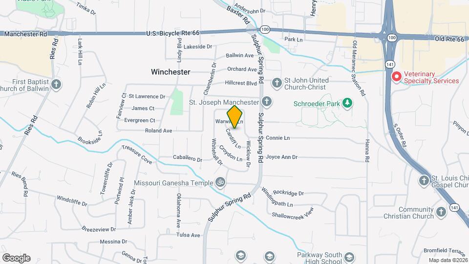 406 Cardiff Ln Map and Location Details