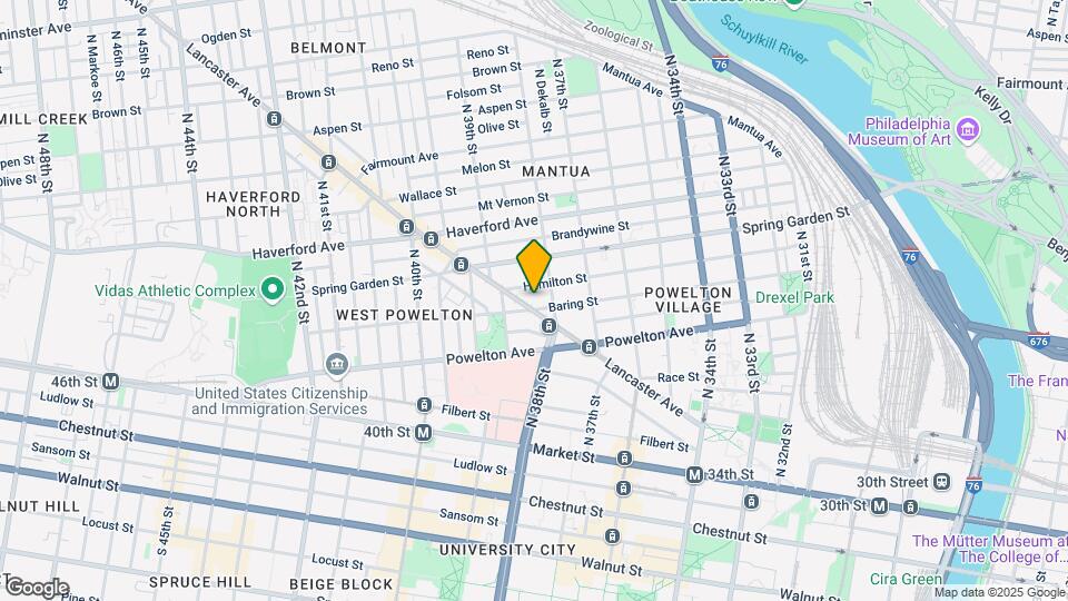 3823 Lancaster Ave, Unit 1A Map and Location Details