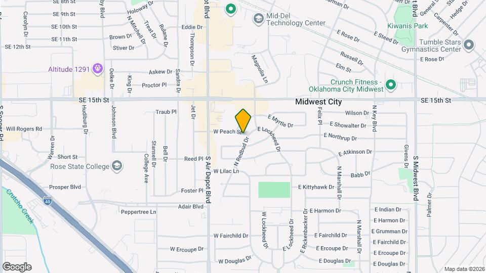 202 W Peach St Map and Location Details