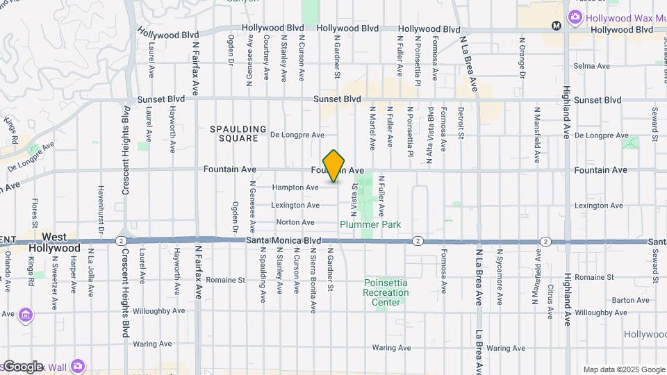 1238 N Gardner St Map and Location Details