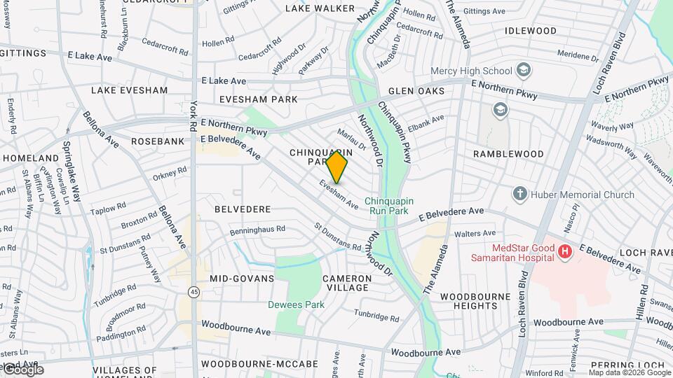 908 Evesham Ave Mapa y Detalles de la Ubicación