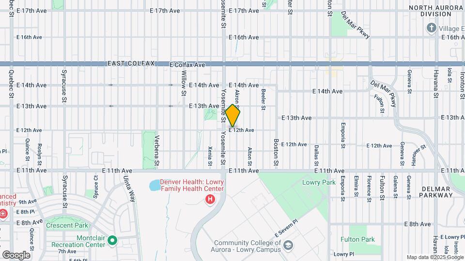 8990 E 12th Ave, Unit 8990 Map and Location Details