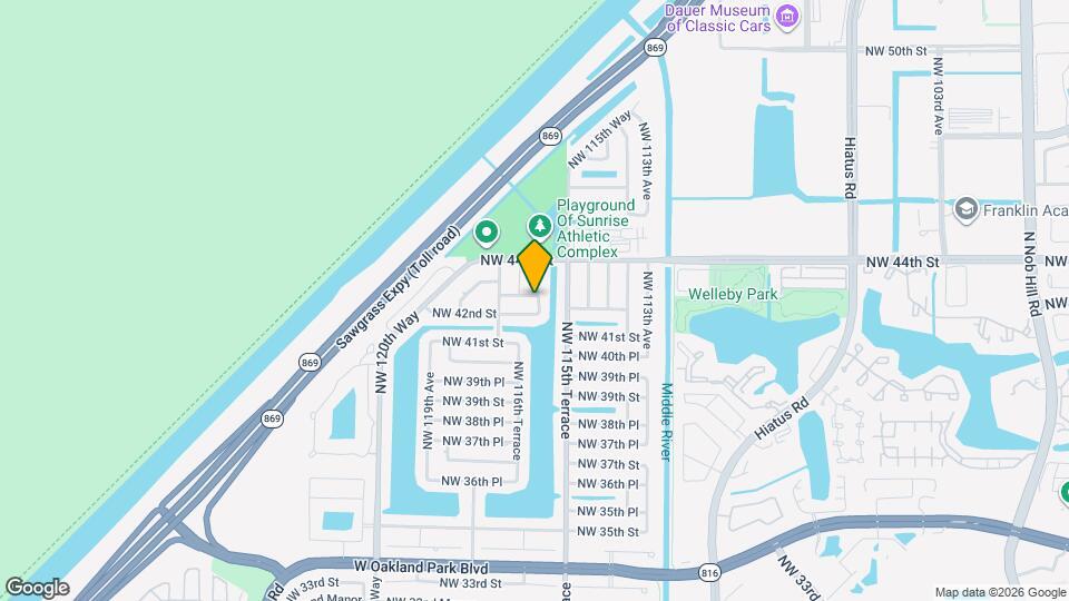 11610 NW 43rd St Map and Location Details