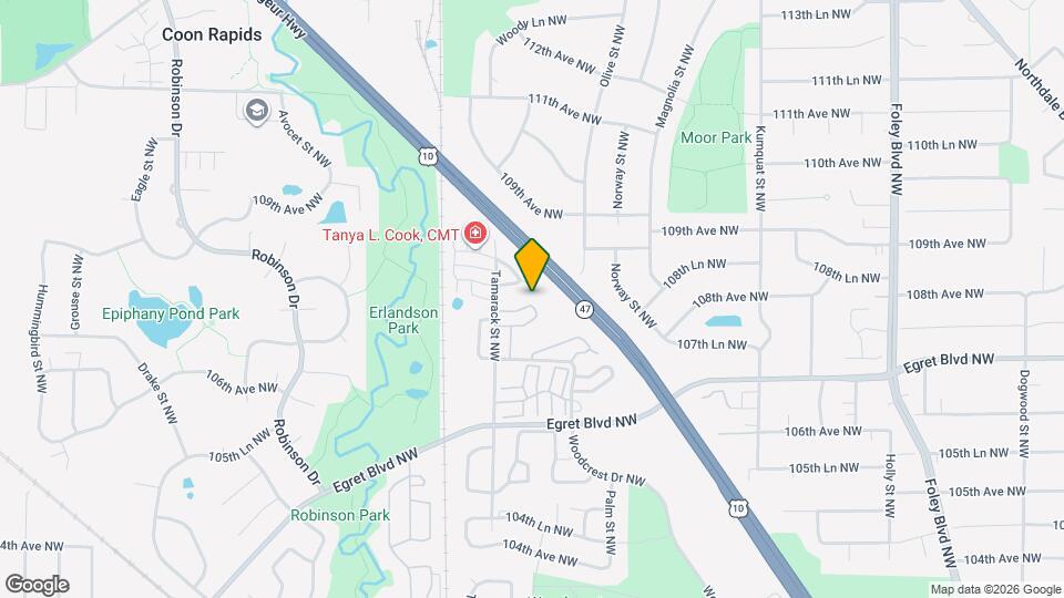 10783 Tamarack Cir Map and Location Details