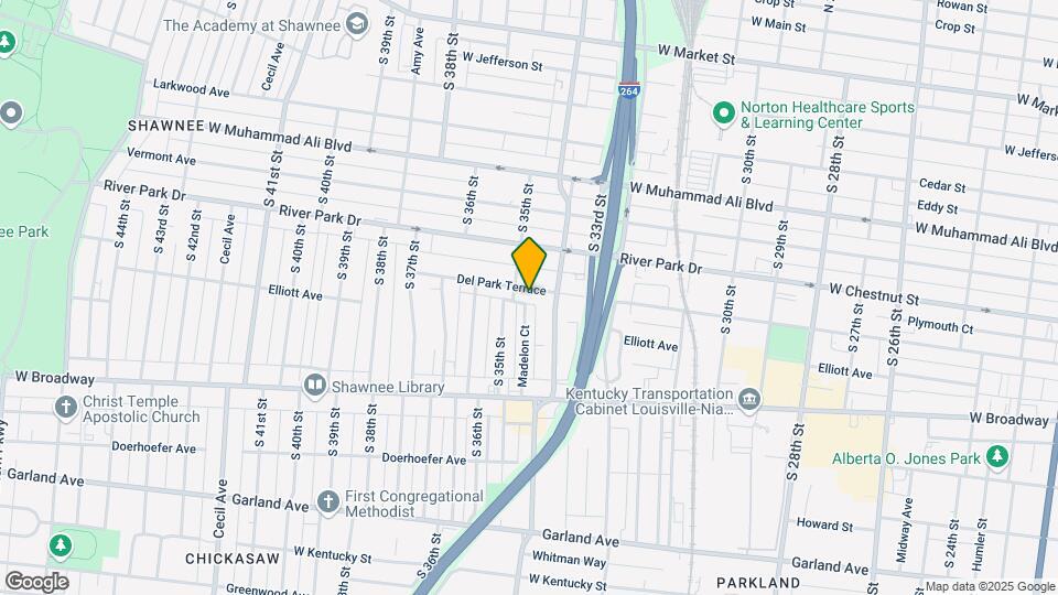 3420 Del Park Terrace Map and Location Details