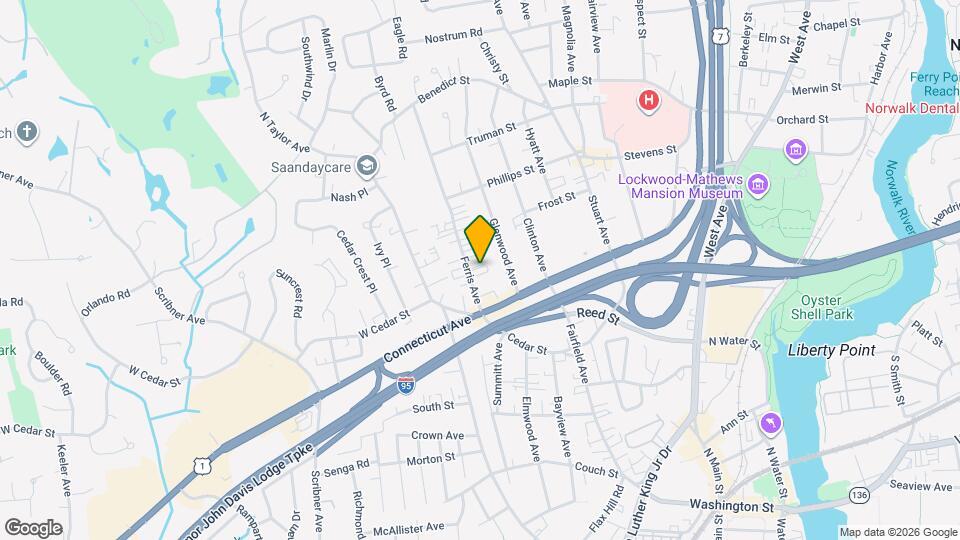 14 Ferris Ave Map and Location Details