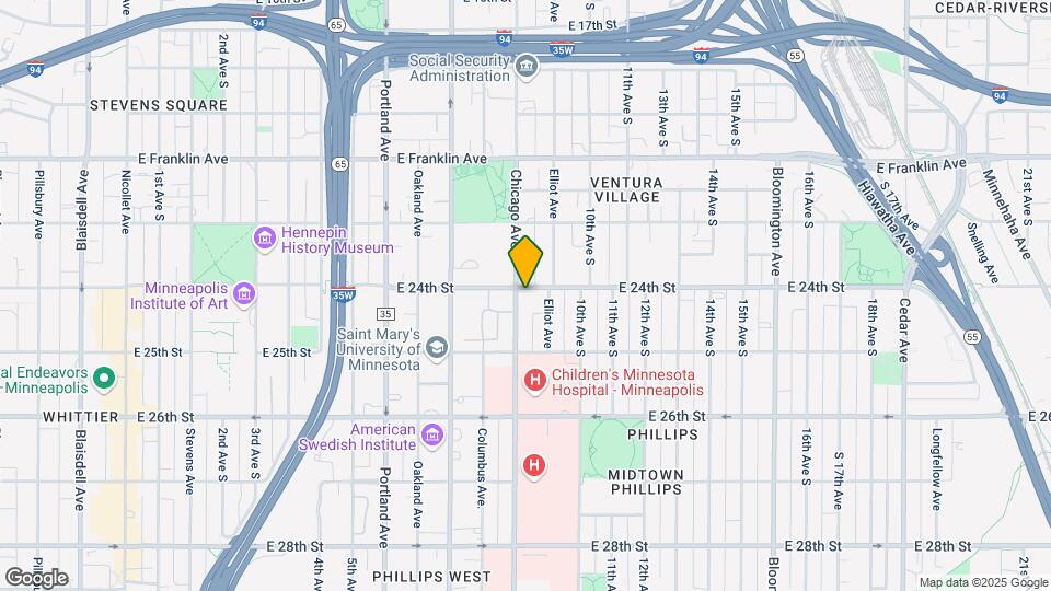 Minneapolis Grand Apartments Mapa y Detalles de la Ubicación