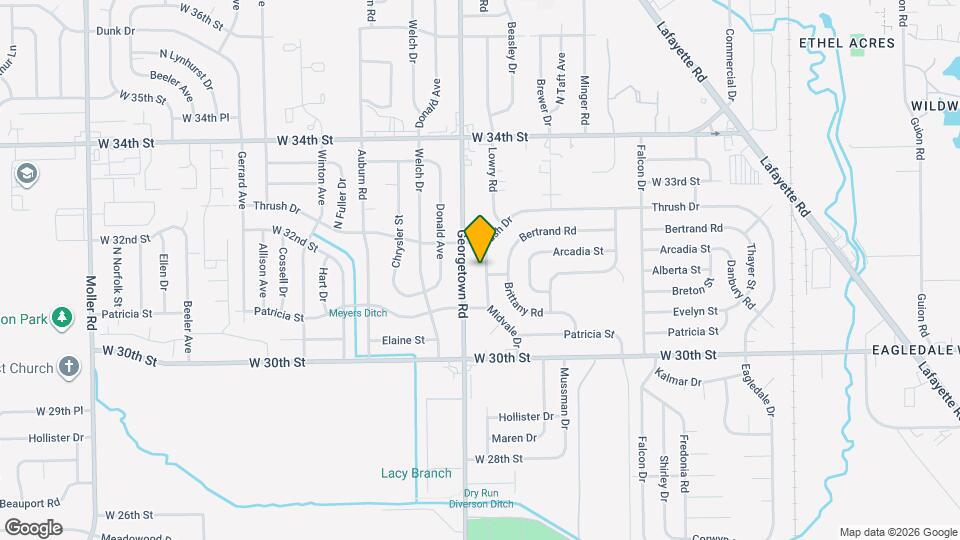 3138 Midvale Dr Map and Location Details