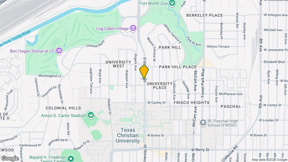 2554 S University Dr Mapa y Detalles de la Ubicación